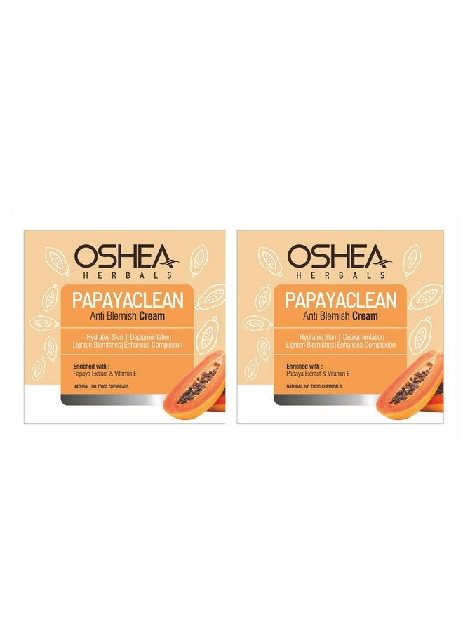 OSHEA Herbals Papayaclean Anti Blemish Face Cream For All Skin Types | Hydrates, Removes Dark Spots & Blemishes | With Papaya Extract & Vitamin E 50 G… (Pack Of 2) - Image 1