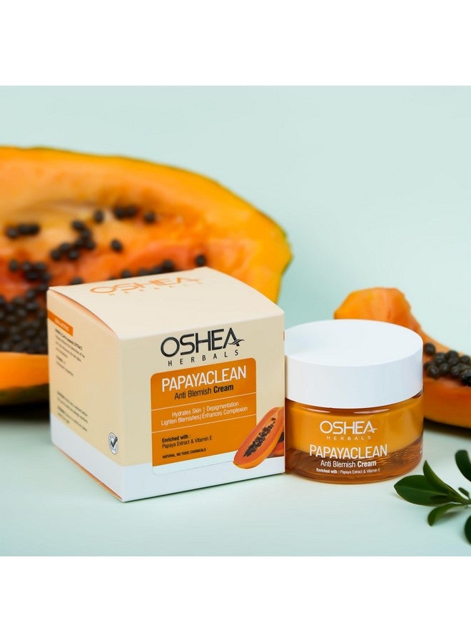 OSHEA Herbals Papayaclean Anti Blemish Face Cream For All Skin Types | Hydrates, Removes Dark Spots & Blemishes | With Papaya Extract & Vitamin E 50 G… (Pack Of 2) - Image 5