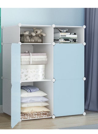4 Cube Plastic Storage Modular Organizer Cabinet Closet Portable Wardrobe Combination Armoire With Shelf For Space Saving for Clothes Books Bags Toys - pzsku/Z4D765BA1C4CFEF6FFB57Z/45/_/1697428054/f6566d9c-4aa1-49dd-b5a8-1af962ae16c3