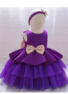 Girl Dress For Party Purple Color - pzsku/Z4D7677F35E5E3B8BAE46Z/45/_/1666854943/cd682d14-3014-4950-aaf0-92c805851353