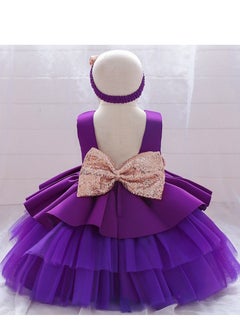 Girl Dress For Party Purple Color - pzsku/Z4D7677F35E5E3B8BAE46Z/45/_/1666854945/c2d62026-f13b-49f2-982f-582922652b10