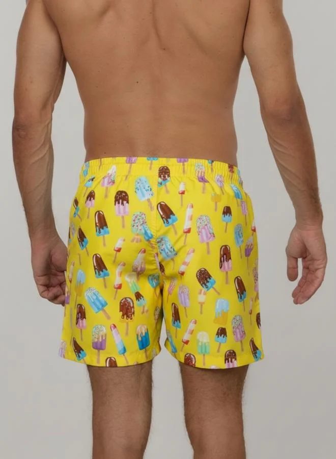 Just Nature Yellow Swim Shorts Treats in Yellow for Men | Best Price UAE