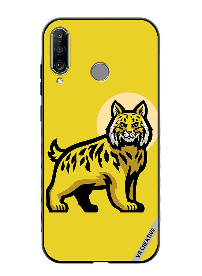 VR CREATIVE Protective Case Cover For Huawei P30 Lite Bobcat Design Multicolour - Image 1
