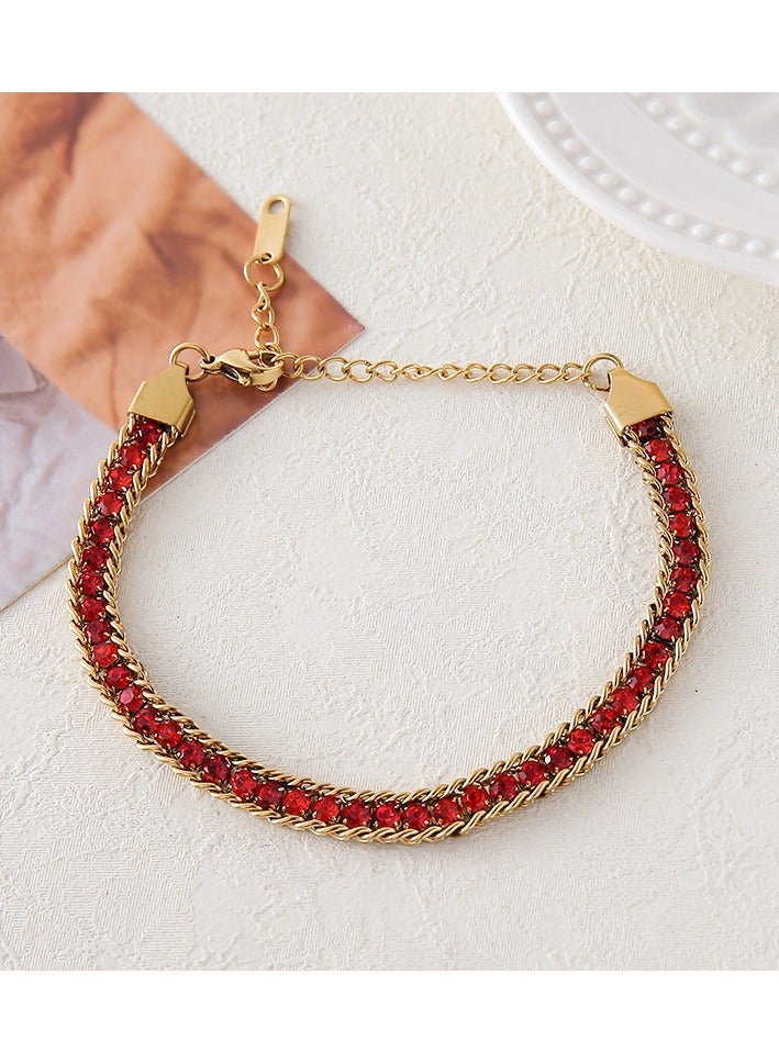 Mark Fairwhale Fashionable High-end Light Luxury Four Petal Flower Bracelet 