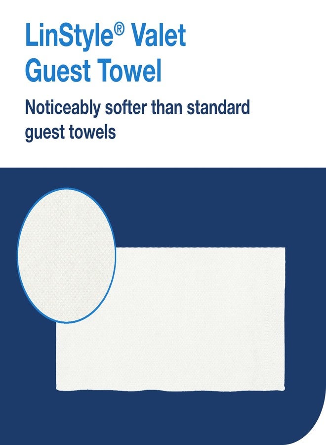 Tork LinStyle Valet Guest Towel White, 1/6 Fold, 5 x 100 Towels, 716001 - Image 4