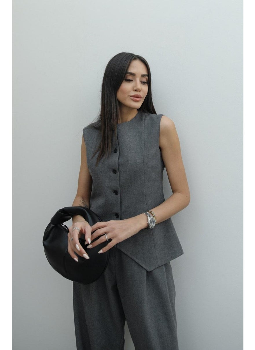 Havoş Gray Carine Vest  - Image 2