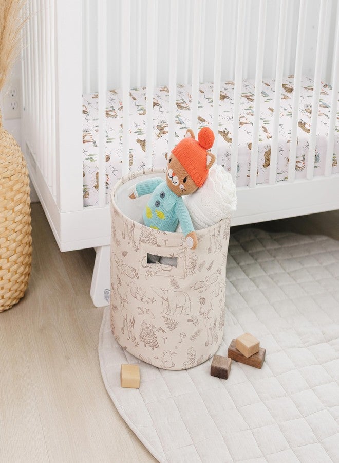 Sorrel + Fern Nursery Storage Basket (Magic Forest), Soft Collapsible Fabric Toy Bin, Magic Forest-Inspired Organizer for Playroom or Nursery, Gender-Neutral Decor, 13 × 13 Inches - Image 5