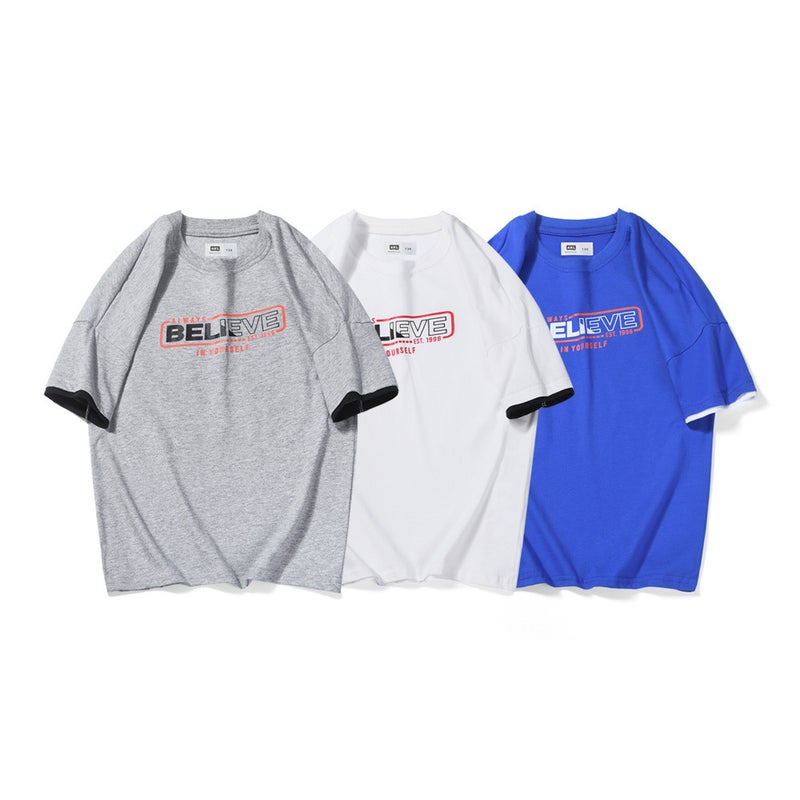 Boys summer Korean new children's clothing short sleeve T-shirt big children's cotton printing Joker half sleeve children's short sleeve wholesale - Image 3
