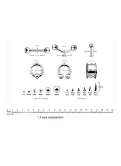 Generic Colorful Short Stainless Steel Belly Button Ring Set Belly Button Ring Body Piercing Jewelry Belly Button Rings  - Image 4