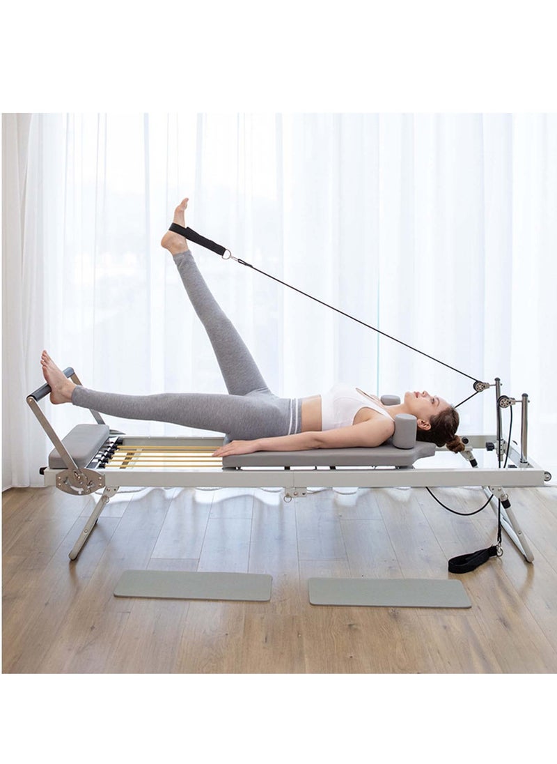 Generic - Pilates Reformer Machine Foldable Pilates Machine Equipment for Home Exercise Yoga Equipment Multifunctional Foldable Yoga Bed Adjustable Intensity Pilates Bed - Image 1