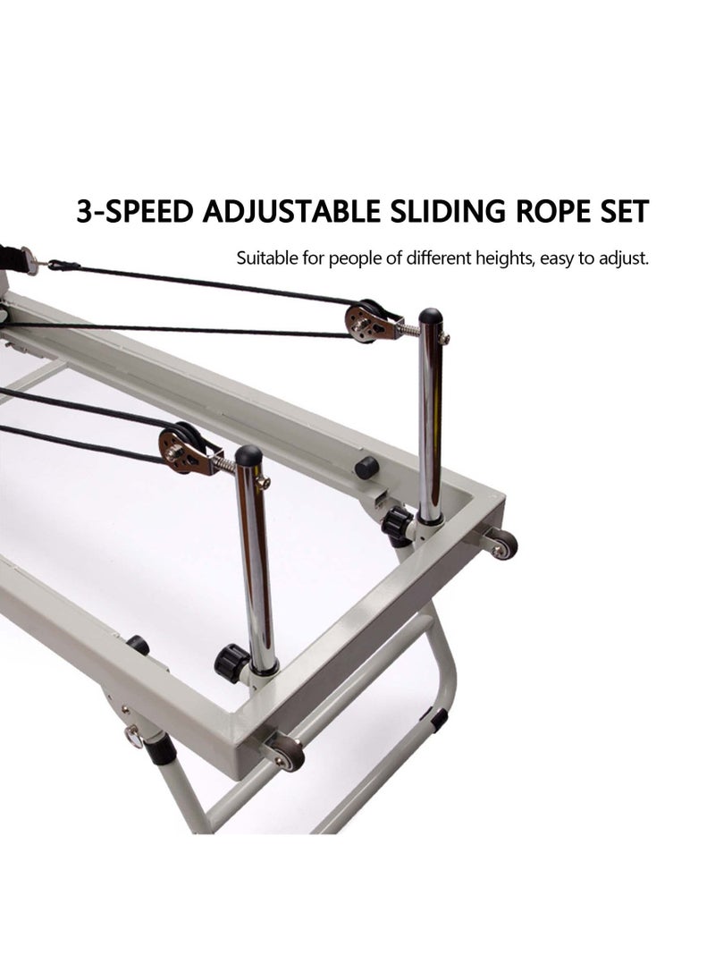 Generic - Pilates Reformer Machine Foldable Pilates Machine Equipment for Home Exercise Yoga Equipment Multifunctional Foldable Yoga Bed Adjustable Intensity Pilates Bed - Image 1