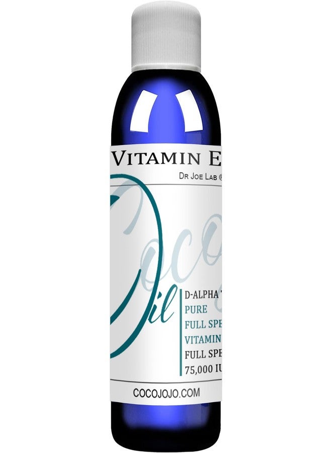 cocojojo Organic Liquid Vitamin E Oil for Skin, Hair, Face, Body Oil, 100% Pure Natural Cold Pressed Unrefined, Moisturizes & Nourishes, Non GMO - 2 Oz - Image 1