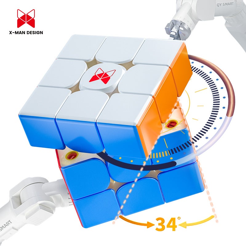 Qiyi Uv Version Style Third-Level 3 Generation New Rubik'S Cube High-End Smooth Professional Competition Magnetic Suspension Educational Toys Racing - Image 5