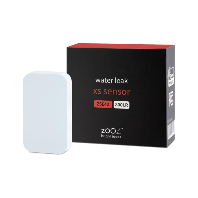 Zooz 800 Series Z-Wave Long Range Water Leak XS Sensor ZSE42 800LR for for Smart Flood Prevention. Hub Required (Sold Separately). Compatible with SmartThings, Hubitat, and Z-Box Hub. - Image 1