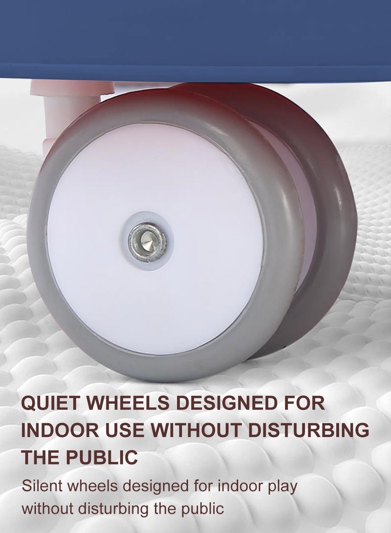 ما بيبي طفل ووكر طفل صغير دفع ووكر مع وسادة القدم ودفع مقبض ووكر للطفل مع عجلات - Image 4