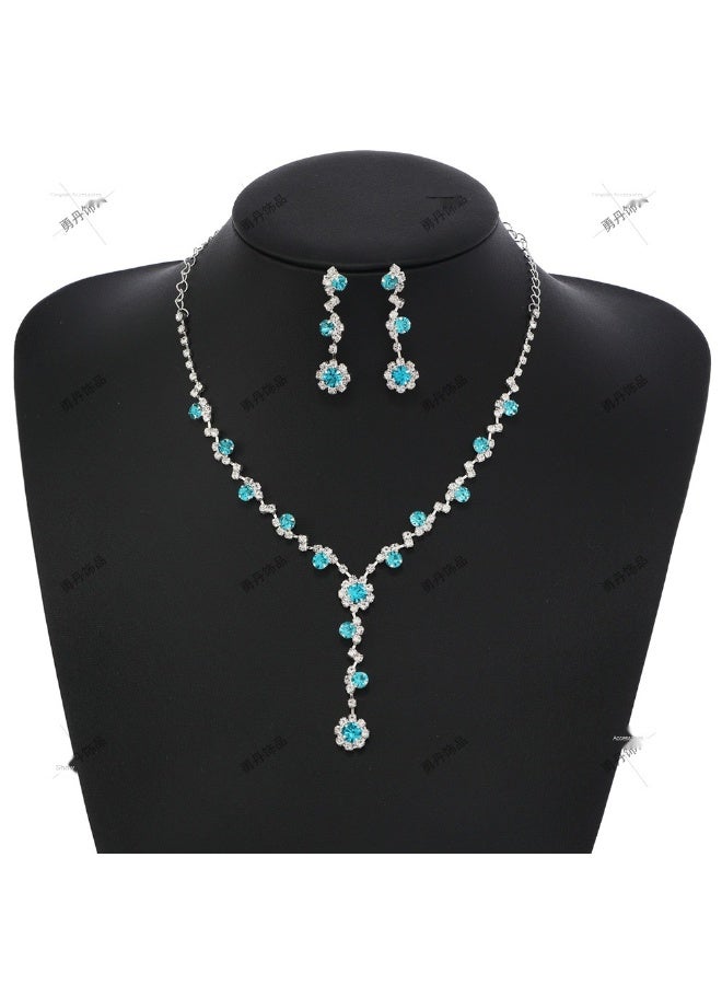 NIBEMINENT Alloy Necklace And Earrings Jewellery Set