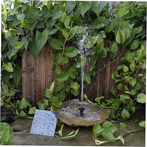 Decdeal Solar Water Pump,Upgrade 1.6W Solar Fountain with 4 Nozzle,Solar Panel Kit Outdoor Fountain for Outdoor Small Pond, Patio Garden and Fish Tank - Image 2