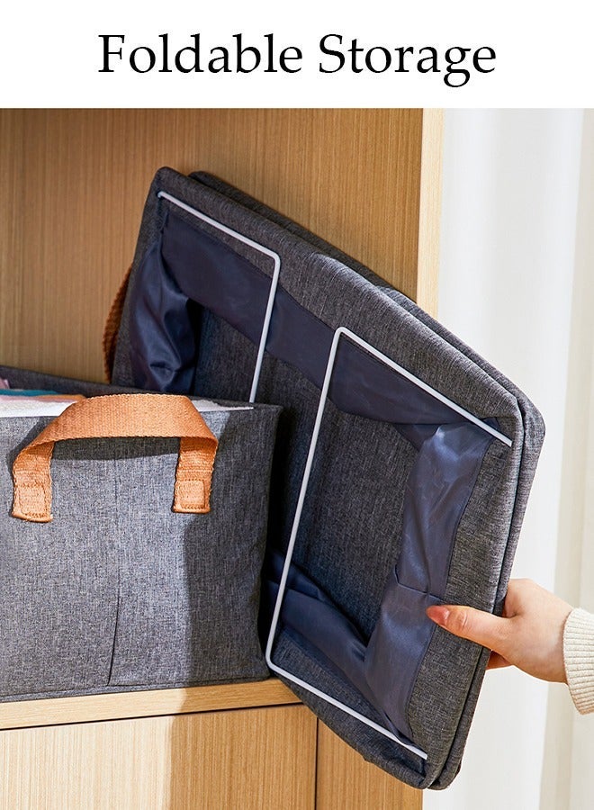 DUNISO 3-piece foldable wardrobe organizer, storage box, clothing pants, under bed storage box, wardrobe folding storage bag, toy storage box - Image 3