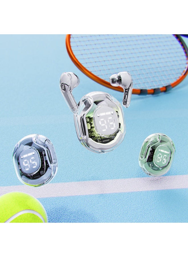 ACEFAST Wireless Open Ear Earbuds with Rich Bass, 32H Playtime Earbuds, Bluetooth 5.4 Sports Headphones with Charging Case, IP54 Waterproof for Running, Cycling, Walking, Workout (T8) - White - Image 2