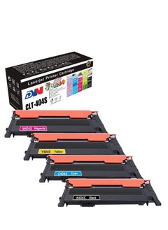 DW Compatible Toner Cartridge Replacement for Samsung 404s CLT-K404S C404S M404S Y404S Work for Samsung Xpress C430W C430 C480 C480FW C480FN (4-PACK)  - Image 1