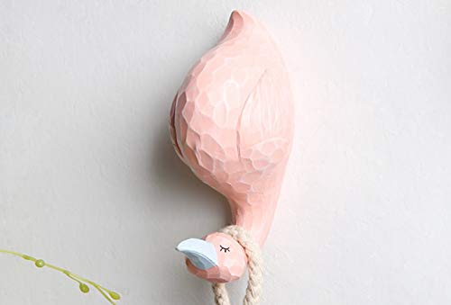 GeekGoodies GeekGoodies Flamingo Handmade Craft Animal Resin Wall Hooks for Kitchen Bathroom Bags Towel Coat Keys Robe Home Offices 1 Pack Flamingo - Image 4