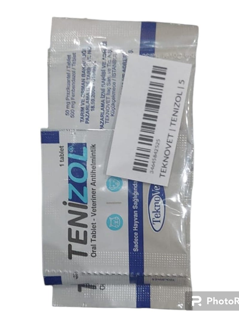 Teknovet Tenizol Pet Oral Tablet (dog & cat) deworming,endoparasite & anthelm - Image 5
