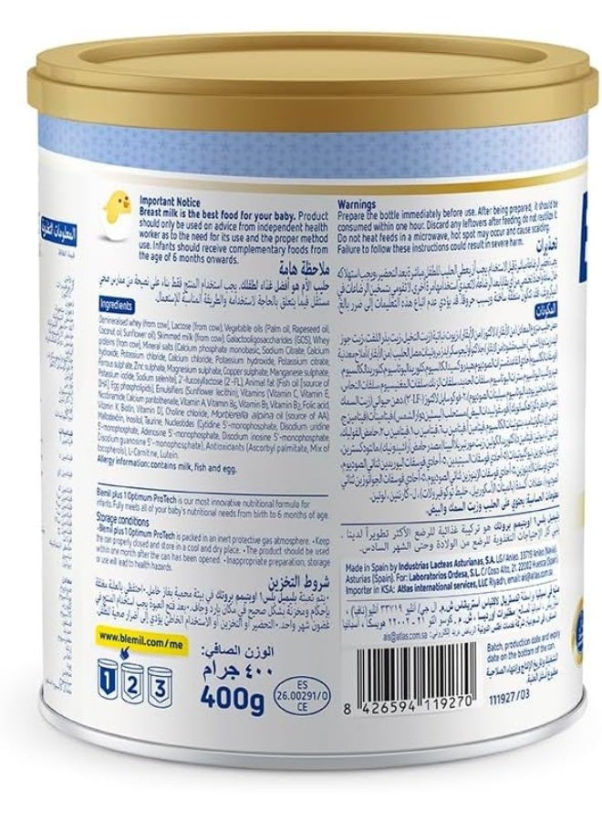 Blemil plus Ordesa Blemil Plus 1 Optimum ProTech Most Advanced Nutritional Formula for Infant From 0-6 Months. 400g - Image 5