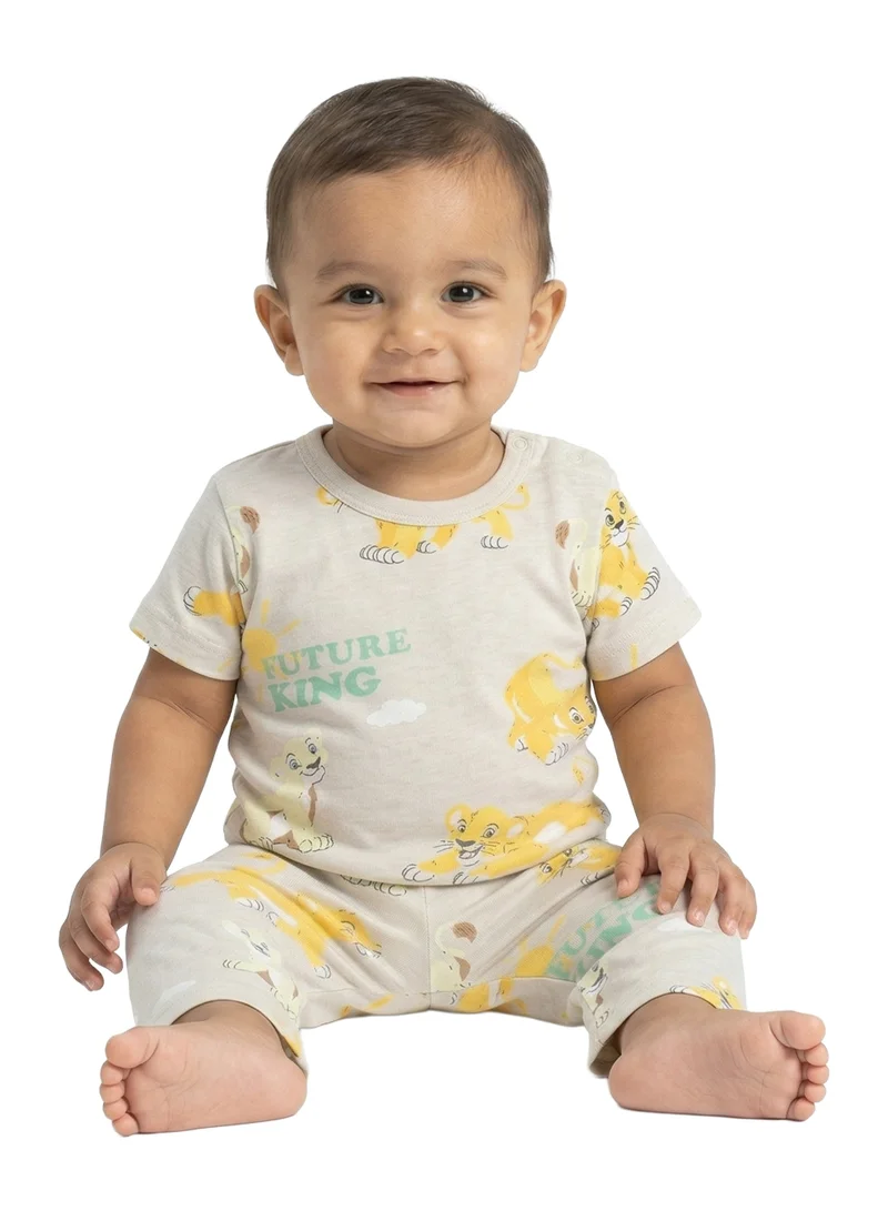 ديزني Infant Boys Disney Lion King Printed T-Shirt & Pyjama Set