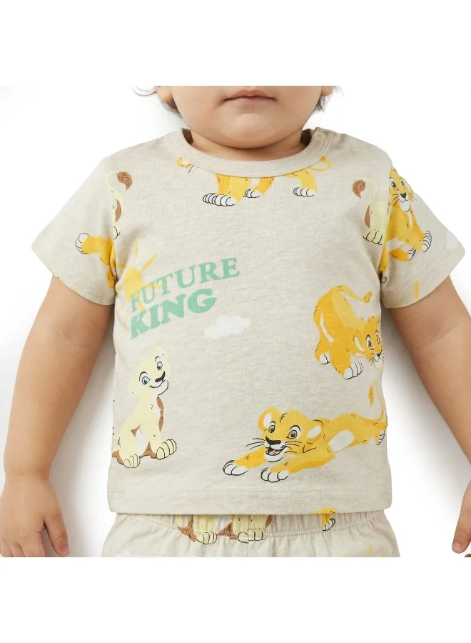Disney  Infant Boys Disney Lion King Printed T-Shirt & Pyjama Set for Kids | Best Price UAE