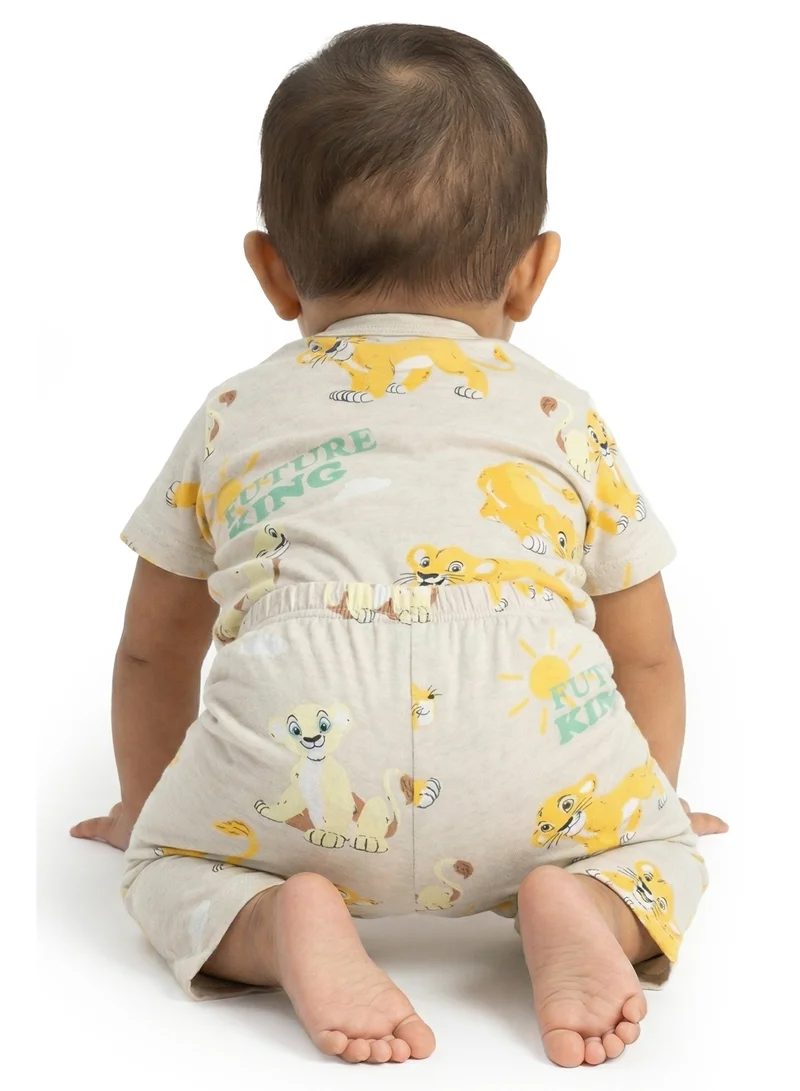 ديزني Infant Boys Disney Lion King Printed T-Shirt & Pyjama Set
