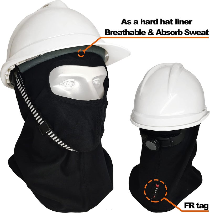 Fullsheild FR Balaclava Face Mask Flame Resistant Balaclava FR Mask for Men Arc Rated NFPA2112 CAT2 Cover Hood for Welding - Image 1
