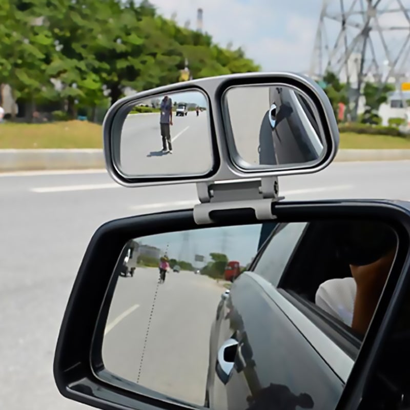 2pcs Car Blind Spot Mirrors Wide Angle Rear View Double-Mirror (Left and Right) - Image 3