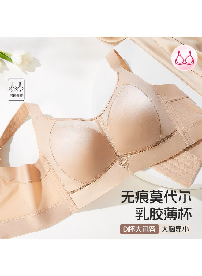 Fenton push-up Anti-sagging Anti-spill Soft Underwire Bra For Large Bust Minimizing - Image 2