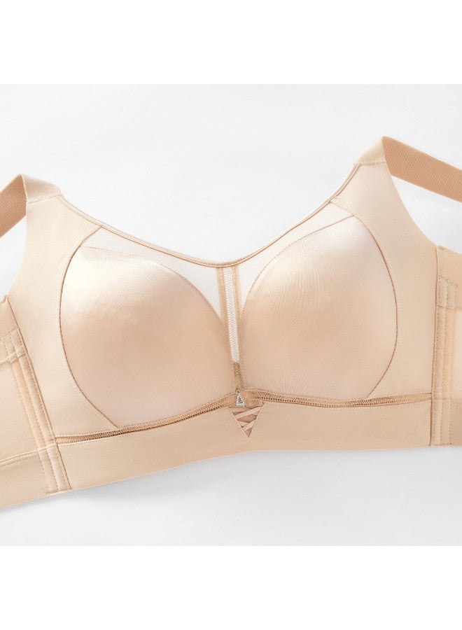 Fenton push-up Anti-sagging Anti-spill Soft Underwire Bra For Large Bust Minimizing - Image 5