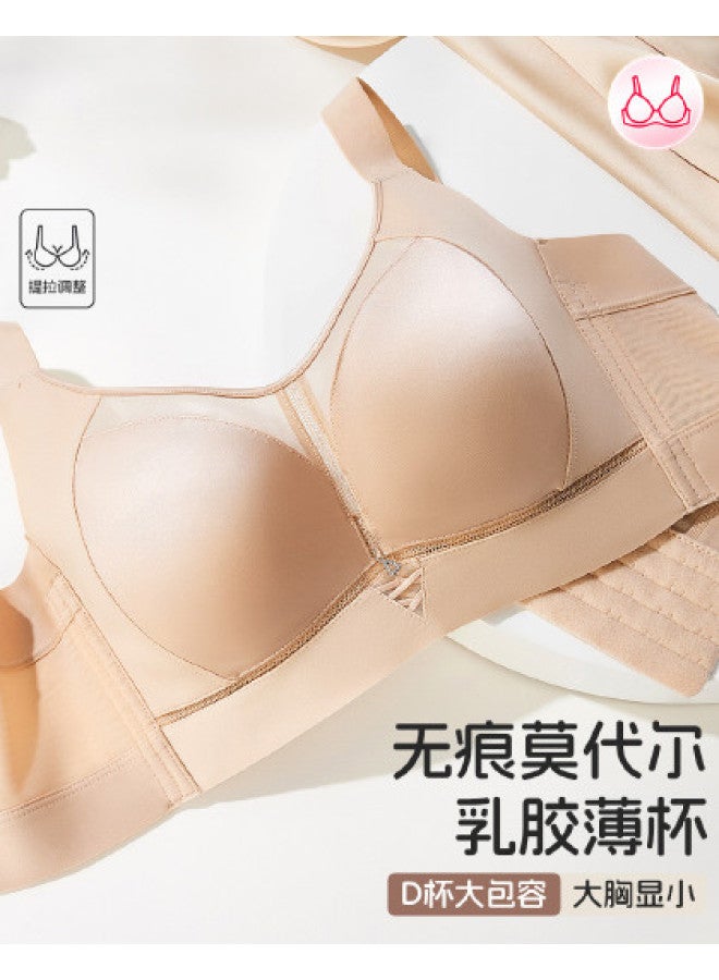 Fenton push-up Anti-sagging Anti-spill Soft Underwire Bra For Large Bust Minimizing - Image 1