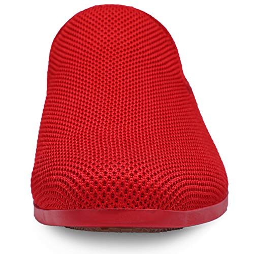 UUBARIS Mens Loafers Dress Slip On Driving City Tuxedo Shoes Red Size 12 - Image 4