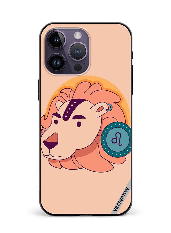 VR CREATIVE Protective Case Cover For Apple iPhone 16 Pro Lion Zodiac Signs Design Multicolour - Image 1