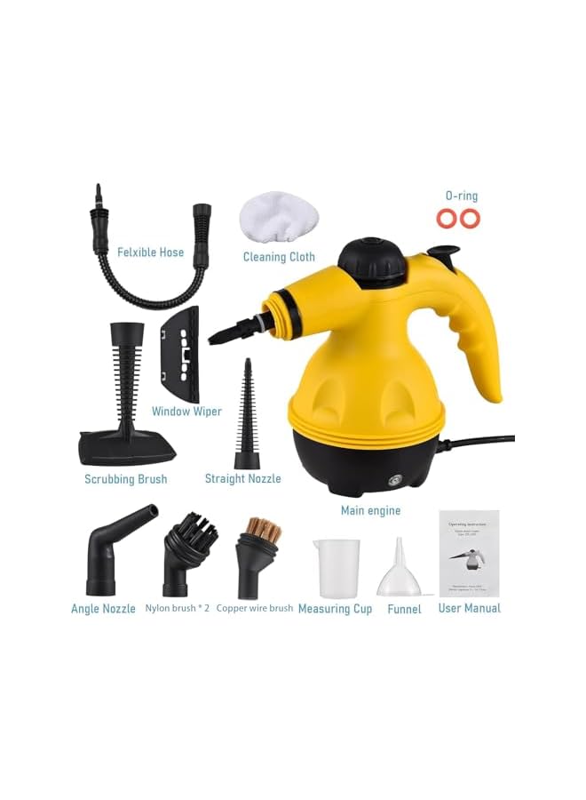 Generic Portable Handheld Steam Cleaner 1000W Multifunctional High Temperature Pressurized Steam Cleaning Machine with 9PCS Accessory for Kitchen Sofa Bathroom Car Window, NL-000658  - Image 5