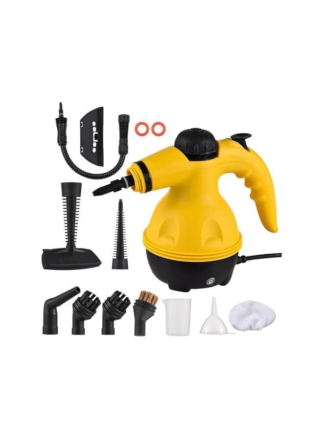 Generic Portable Handheld Steam Cleaner 1000W Multifunctional High Temperature Pressurized Steam Cleaning Machine with 9PCS Accessory for Kitchen Sofa Bathroom Car Window, NL-000658  - Image 1