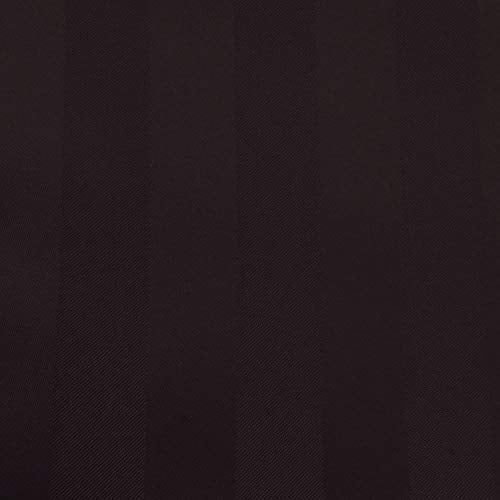 ATOOTFUSION Premium Satin Stripe Dining Table Cover – 60" x 84" | Microfiber Fabric | Elegant 6-Seater Tablecloth for Dining, Wedding, Party, and Home Décor (Coffee) - Image 2