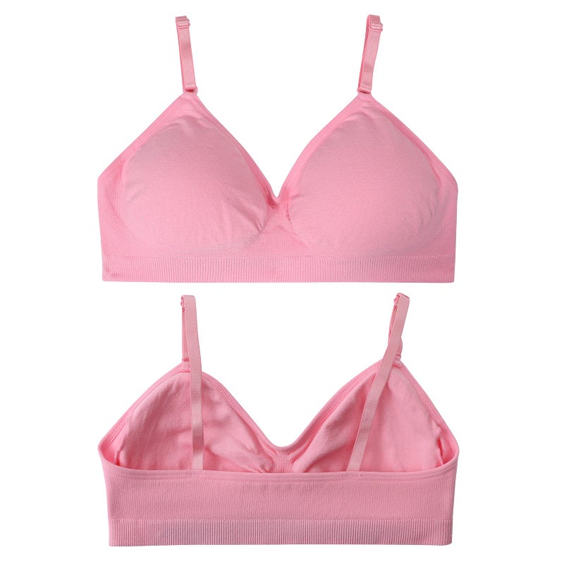 MIK-QUE Girls Seamless Training Bras Adjustable Straps Sports Bras 8-10,10-12,12-14 - Image 2