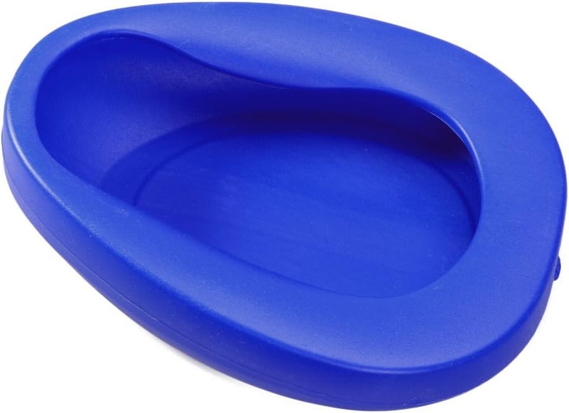 comfrt Thicken Bed Pan Bedridden Paralyzed Elderly Care Bedpan Plastic Toilet Bowl (Blue) - Image 1