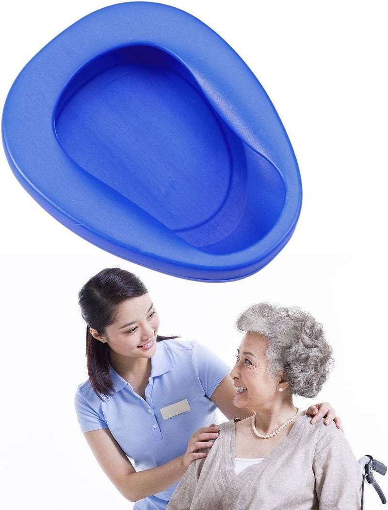 comfrt Thicken Bed Pan Bedridden Paralyzed Elderly Care Bedpan Plastic Toilet Bowl (Blue) - Image 5