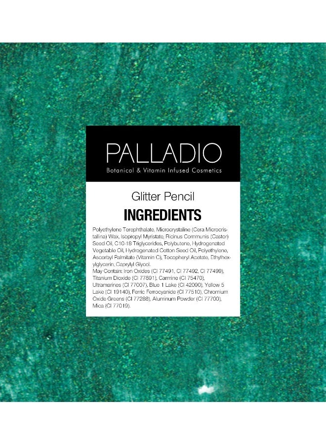 PALLADIO Glitter Eye Liner | Long Lasting Creamy Pencil | Shimmer Eye Liner | Buttery Smooth Tip | Professional Makeup Glittery Pencil | Silver Sparkle - Image 5