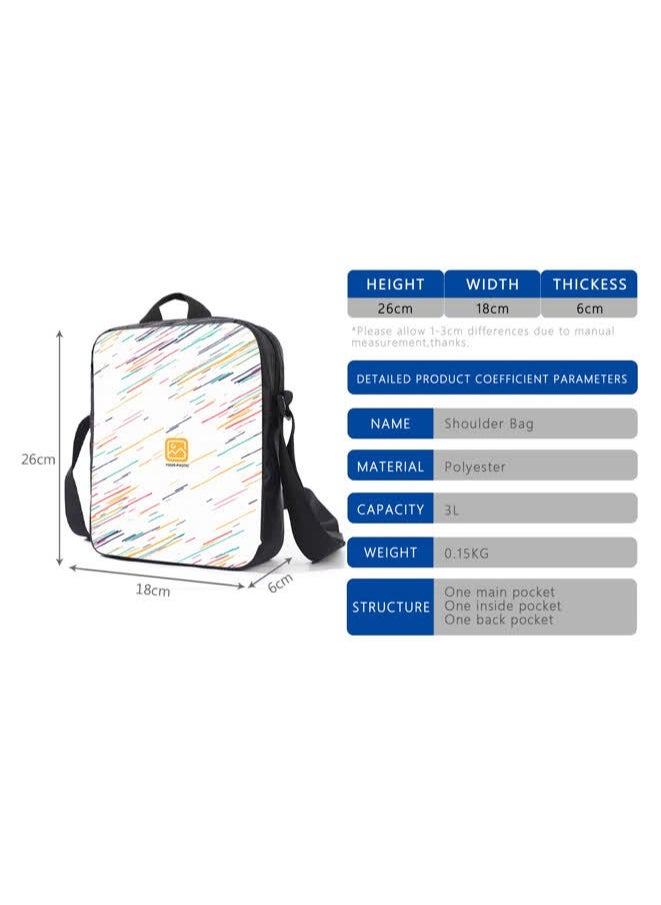 Generic - Printed backpack polyester schoolbag large-capacity cross-body bag student-X10-The Walking Dead Collection (universal standard three-piece set) - Image 1
