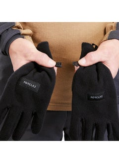 FORCLAZ Adult Mountain Trekking Recycled Fleece Gloves Mt100 Xs  - Image 4