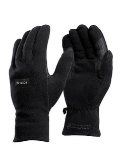 FORCLAZ Adult Mountain Trekking Recycled Fleece Gloves Mt100 Xs  - Image 3