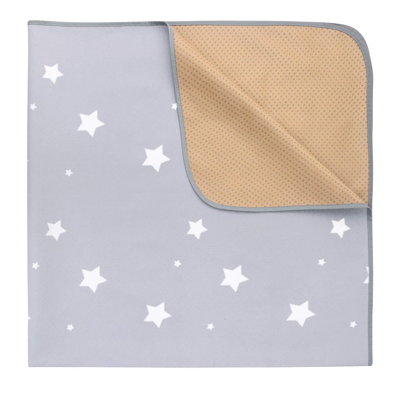 Womumon Splat Mat for Under High Chair/Arts/Crafts, WOMUMON Washable Baby Spill Mat Waterproof Anti-Slip Floor Splash Mat, Portable Play Mat and Table Cloth (Star, 51") - Image 3