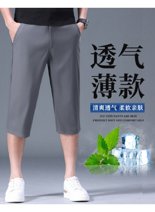 FOLUNSI 2025 Men's Casual Mid-length Shorts Loose Straight-cut Seven-pants Versatile Casual Trousers For Men - Image 1