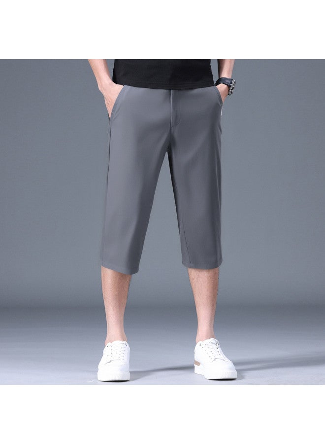 FOLUNSI 2025 Men's Casual Mid-length Shorts Loose Straight-cut Seven-pants Versatile Casual Trousers For Men - Image 3